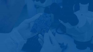 Blue image circuit board and microscope